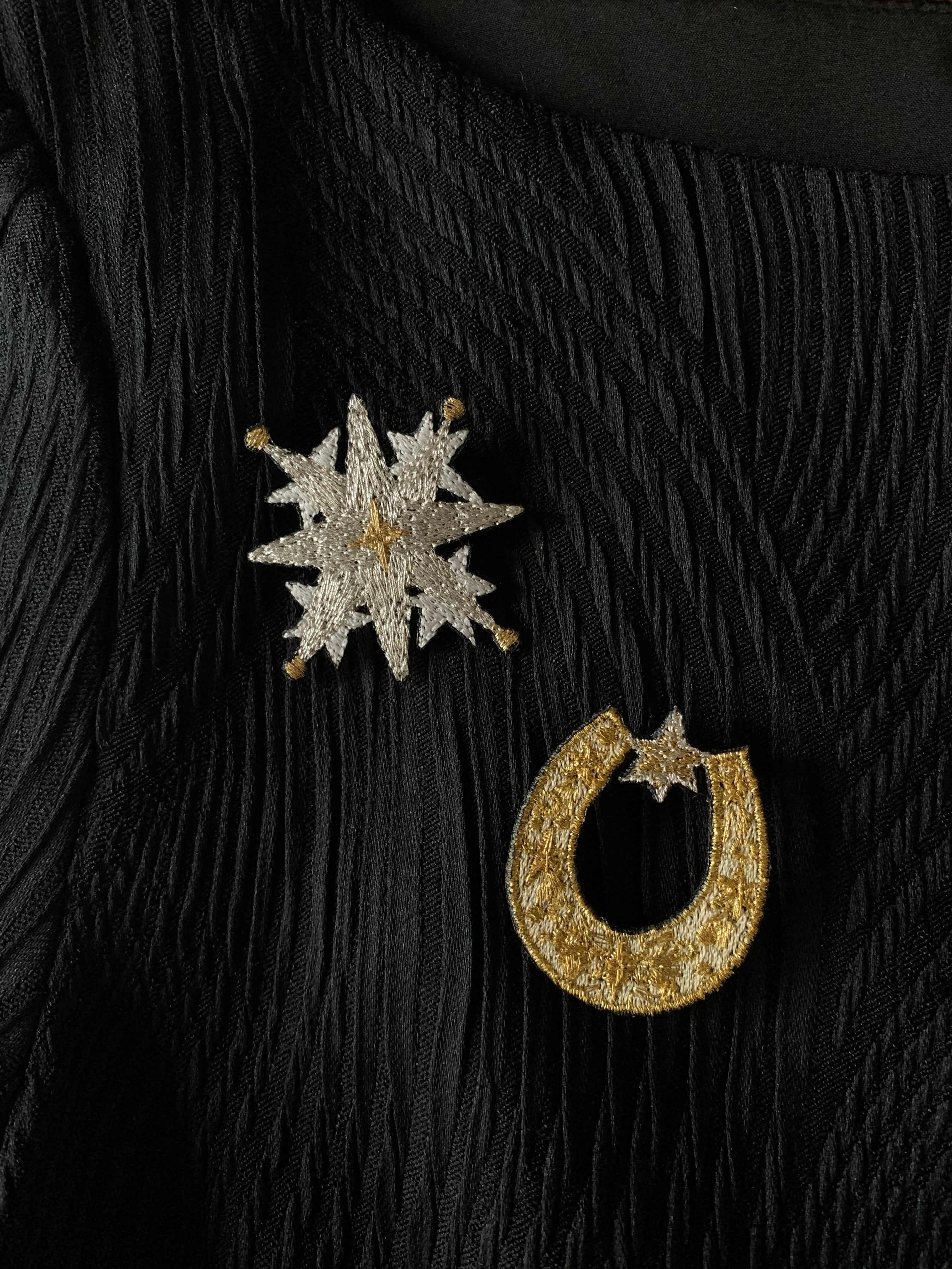 刺繍ブローチ ga.la (br-192）2色