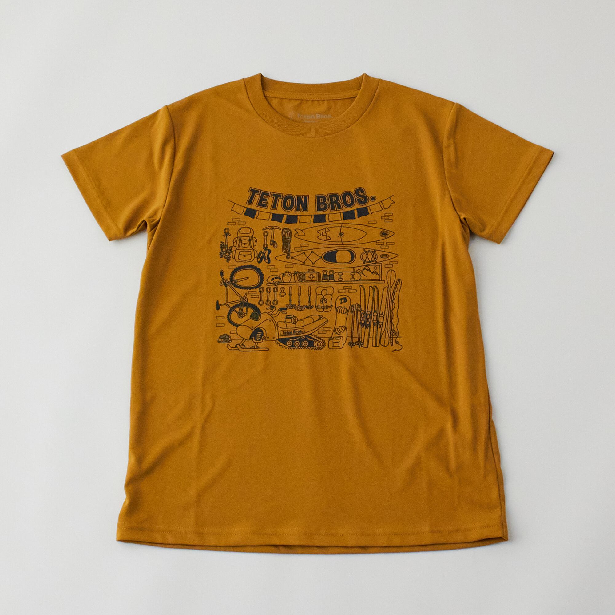 Teton Bros ティートンブロス WS TB Garage Tee レディース 半袖Tシャツ Yellow