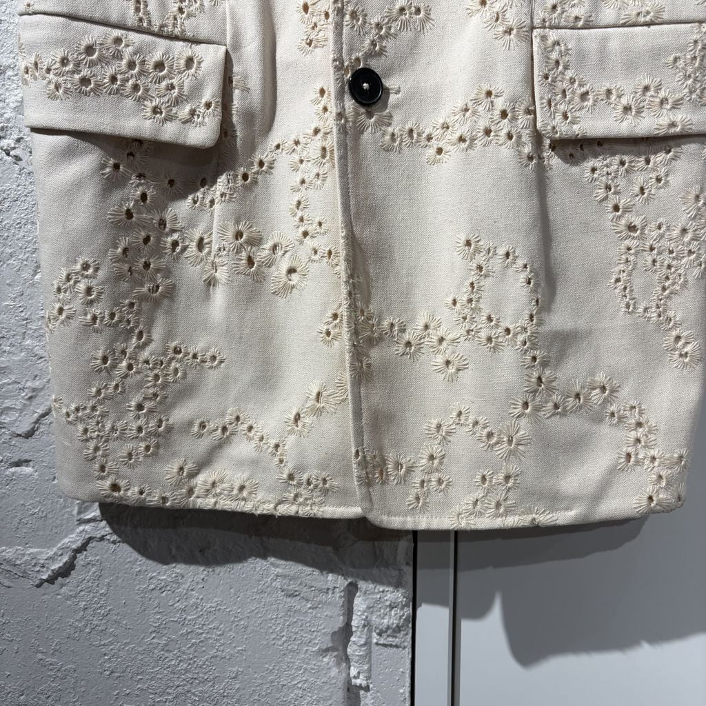 JIL SANDER ジルサンダー 19AW Cutwork Sleeveless Jacket