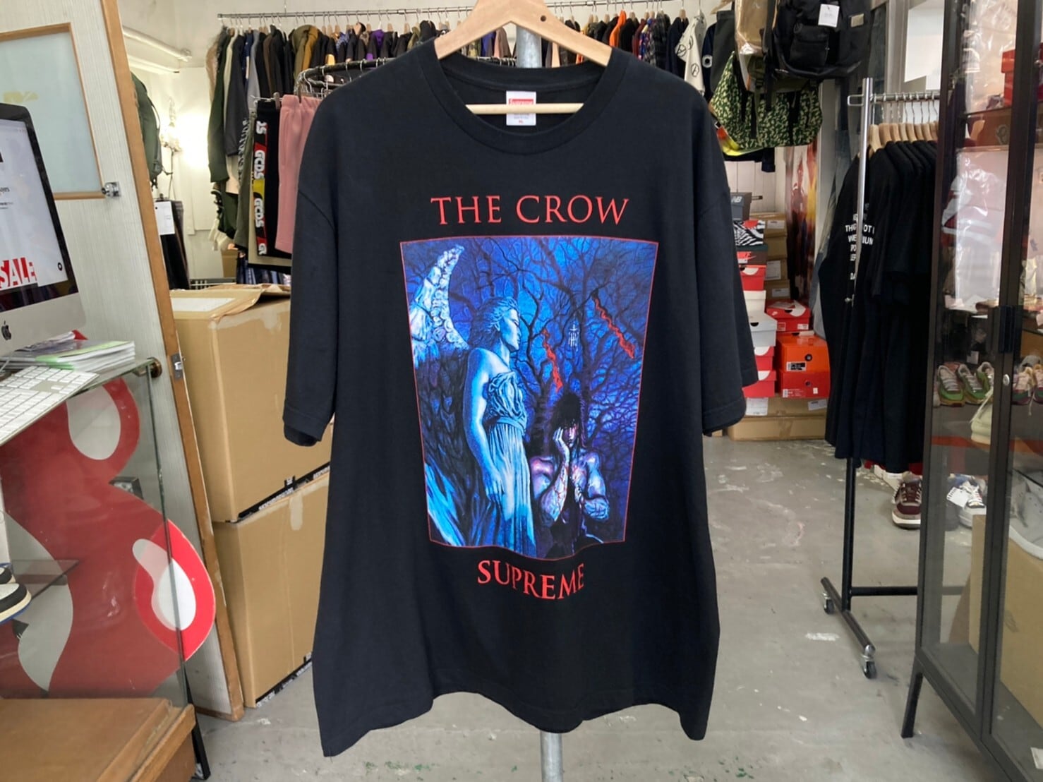 supreme  The Crow Tee Black Large