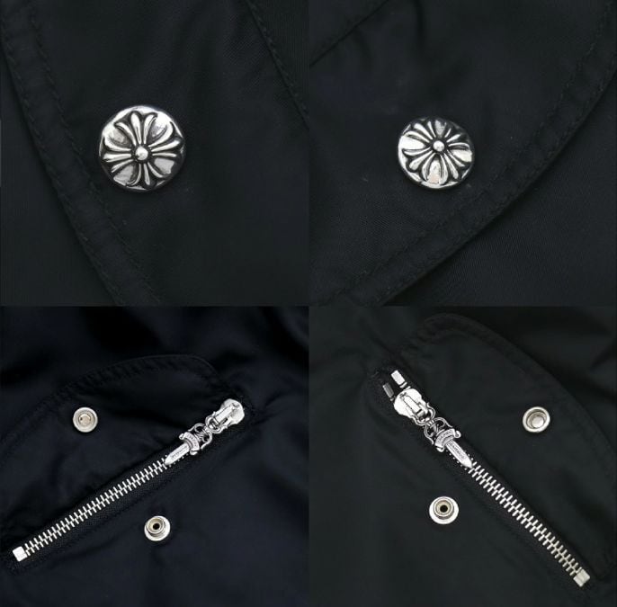 CHROME HEARTS クロムハーツ MA1ジャケット ダブルジップジャケット