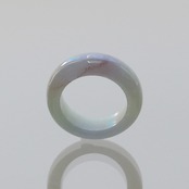 【4号】 レアカラー！ lavender  翡翠くり抜き甲丸リング A貨翡翠 jd_rg2518