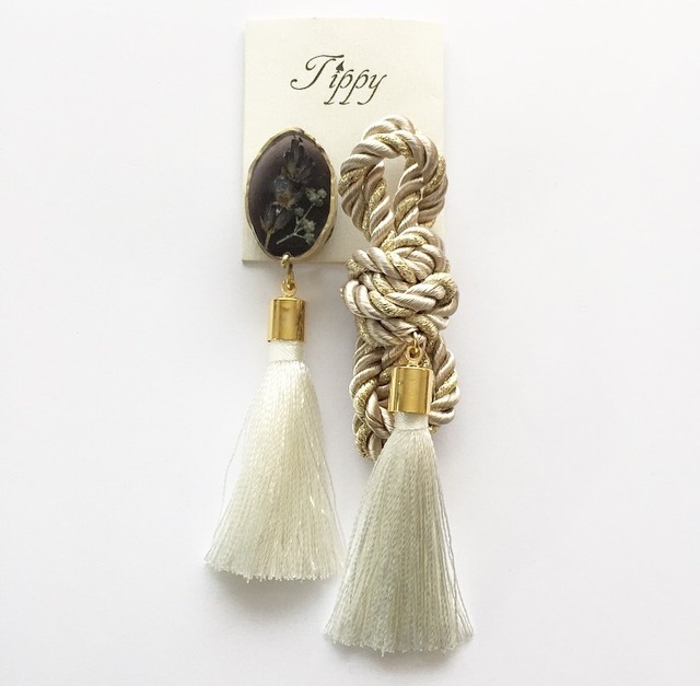 rope tassel pierce / earring