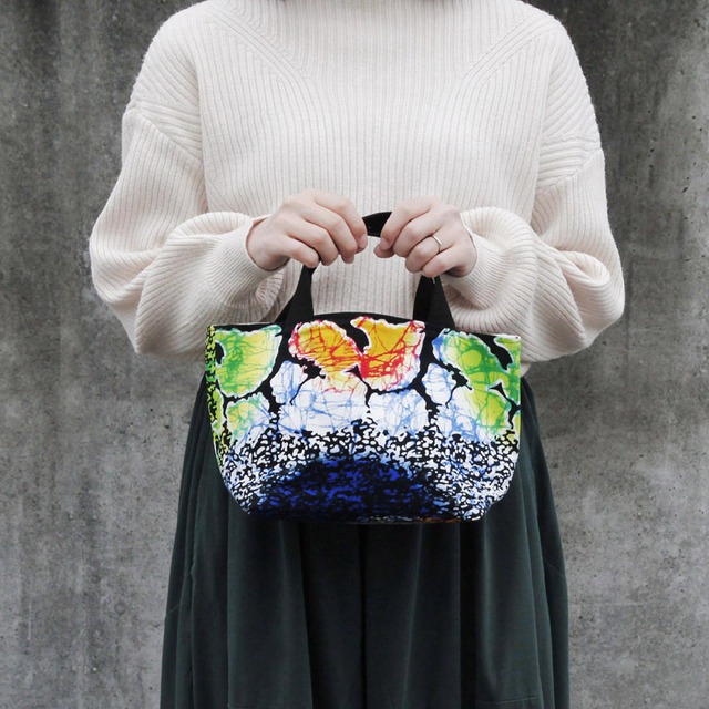 アフリカ布のランチトート｜アフリカンプリント / ランチバッグ