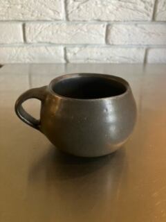 馬場勝文 黒釉コーヒー 丸