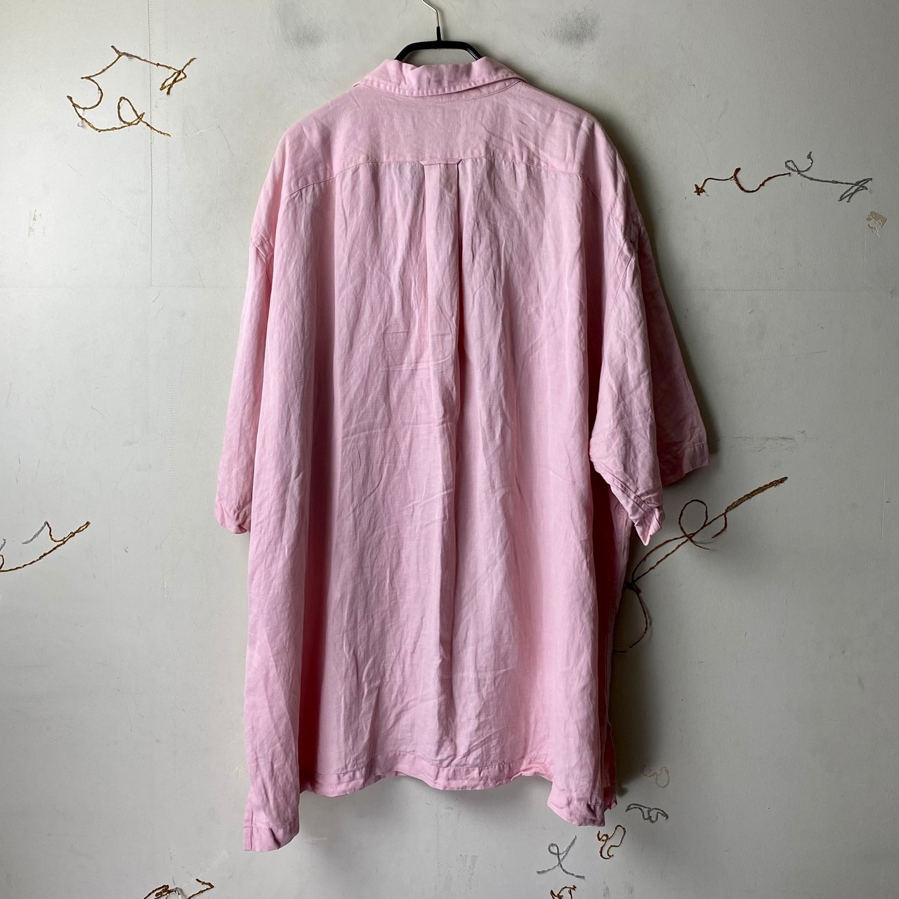 vintage POLO by RALPH LAUREN pink open collar shirt