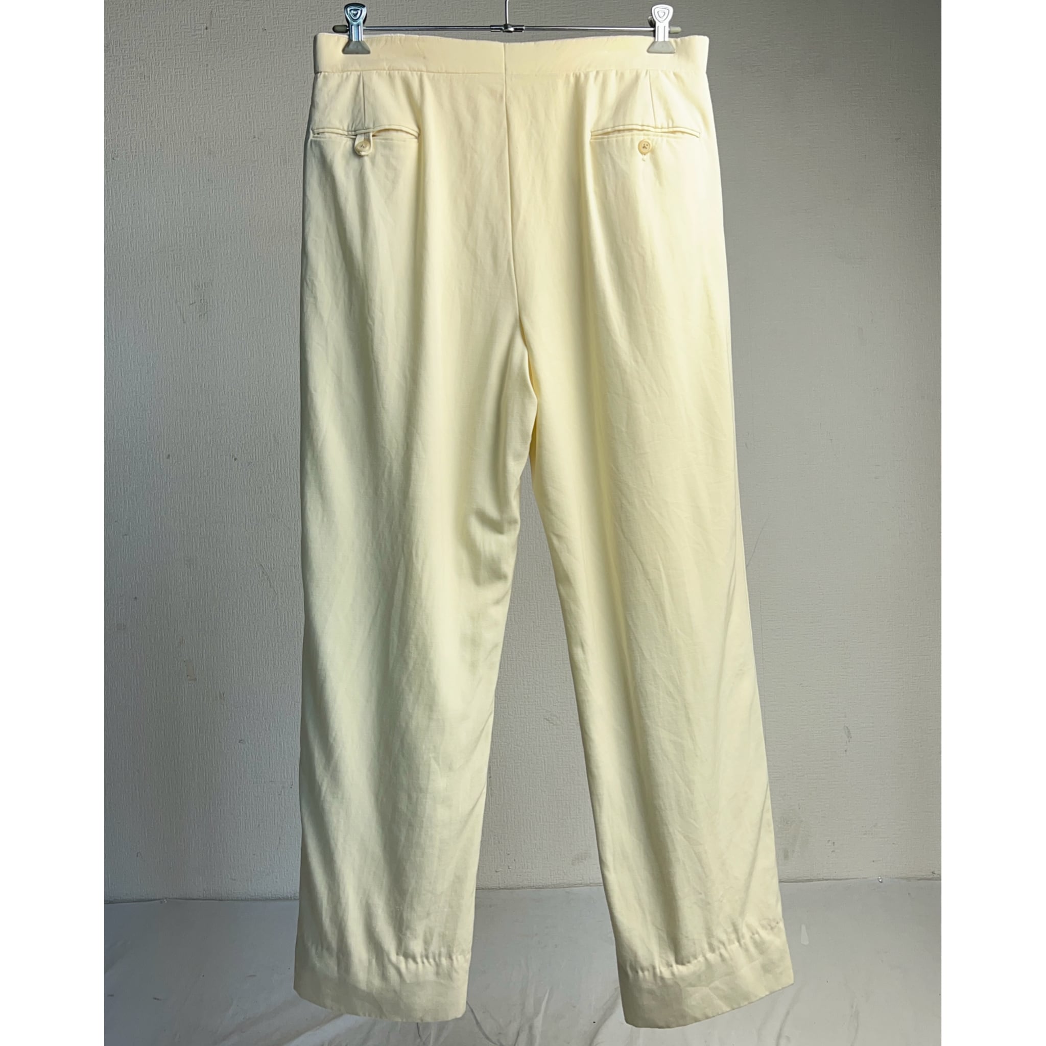 90's Polo by Ralph Lauren IN-TUCK Wool Gabardine Slacks W35 90年代
