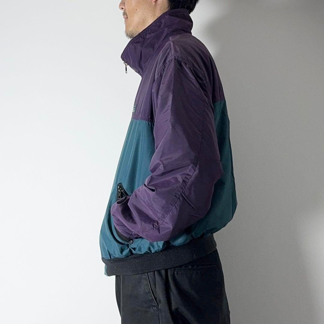 90s L.L.Bean WORM-UP JACKET purple×green L相当 古着 - 19