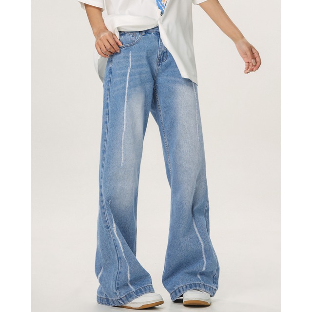 line straight denim　ラインストレートデニム　J0982