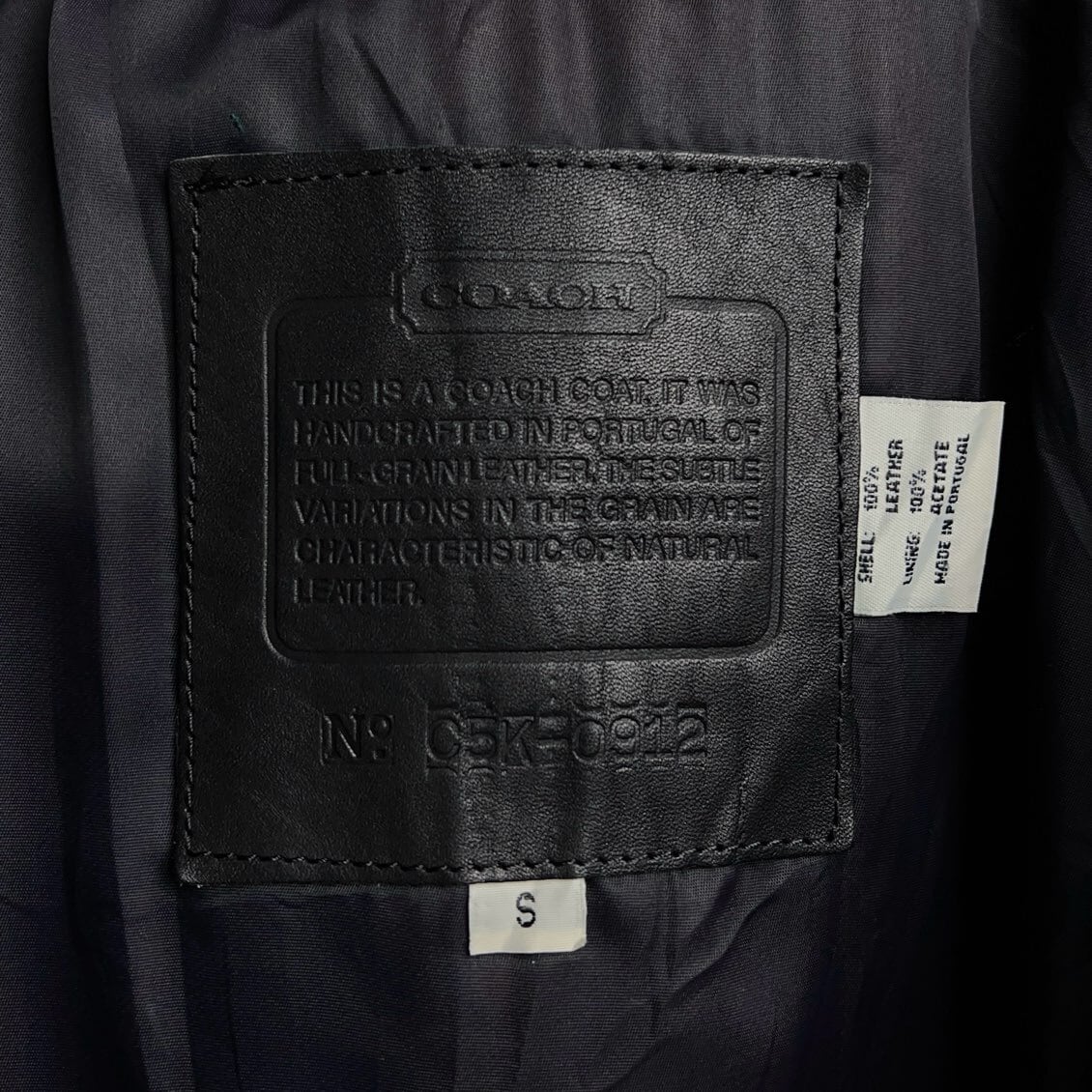 オールドコーチ コート COACH(コーチ) 22AW OLD COACH BAG Reconstructed Leather Trench Coat