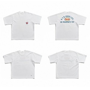 Retro logo back print pocket tee 1369