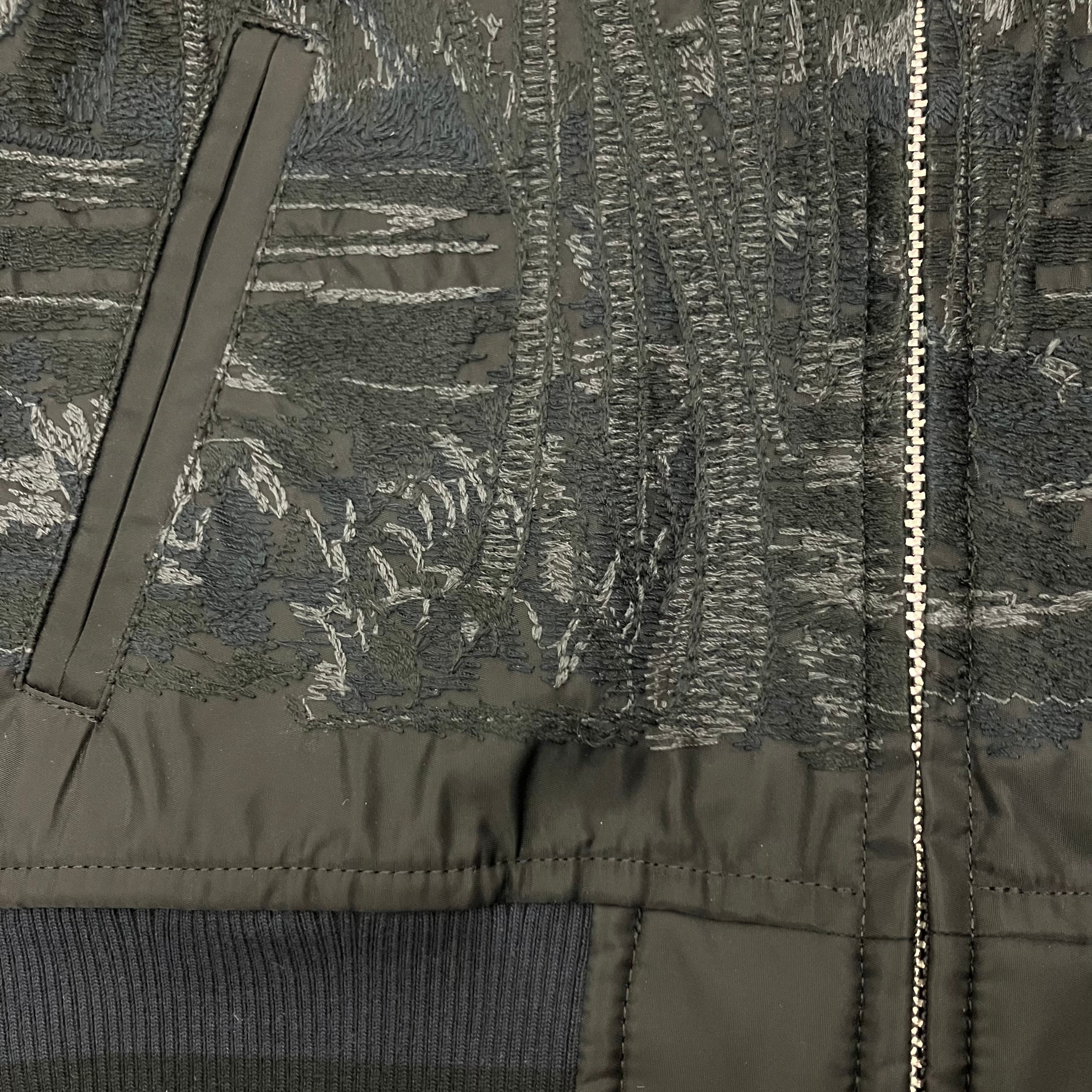 美品 20SS sacai × SUN SURF embroidery flare silhouette short zip