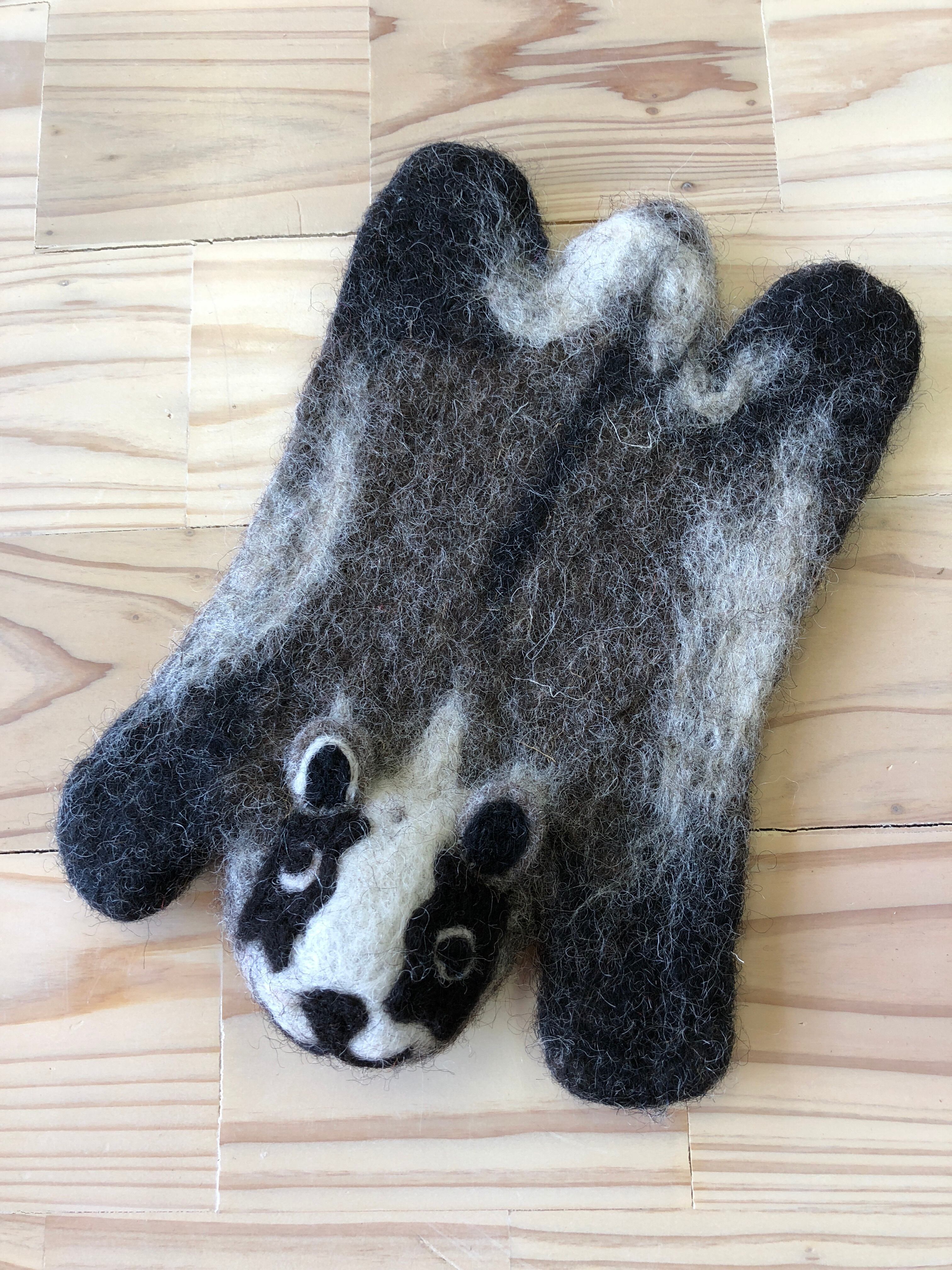 あなぐまコースター フェルト（アニマルコースター） | 雑貨牧場GAYU