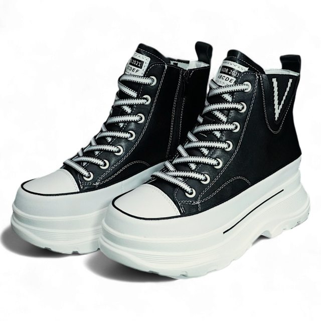 Vブーツスニーカー　ブラック　V Boots Sneakers Black　253-S-12