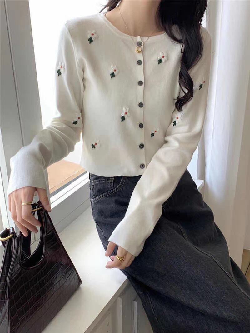 花柄カーディガン