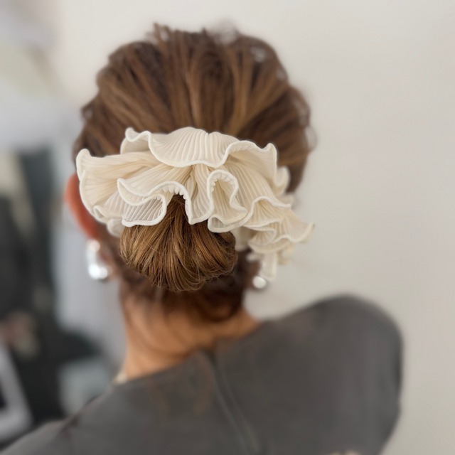 プリーツフリルシュシュ　SS090