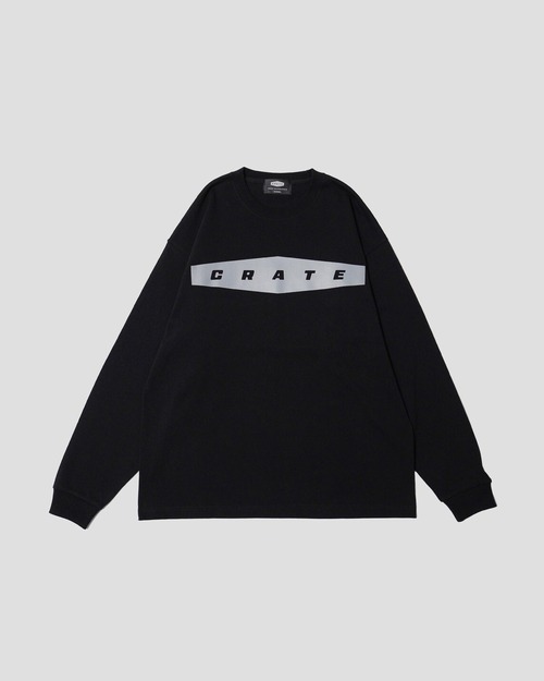 Wide Hex Magnum Weight Oversized L/S Tee BLACK