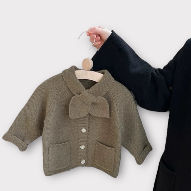 bow tie knit cardigan