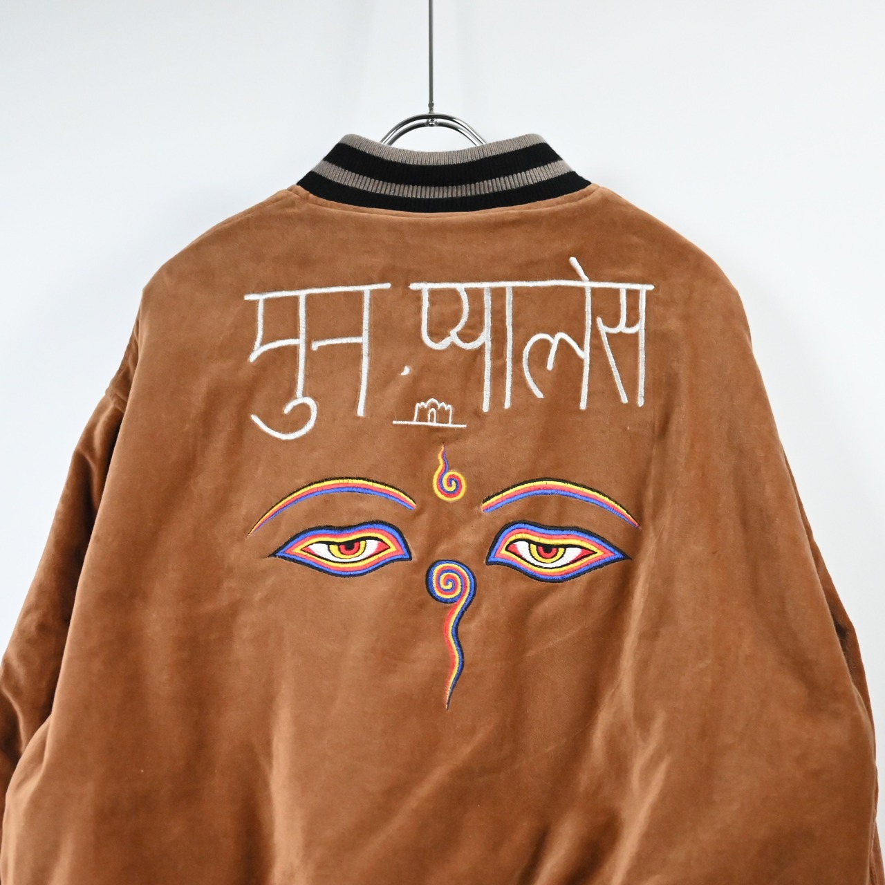 Leh / Embroidery SKA Reversible Blouson (キャメル表側)