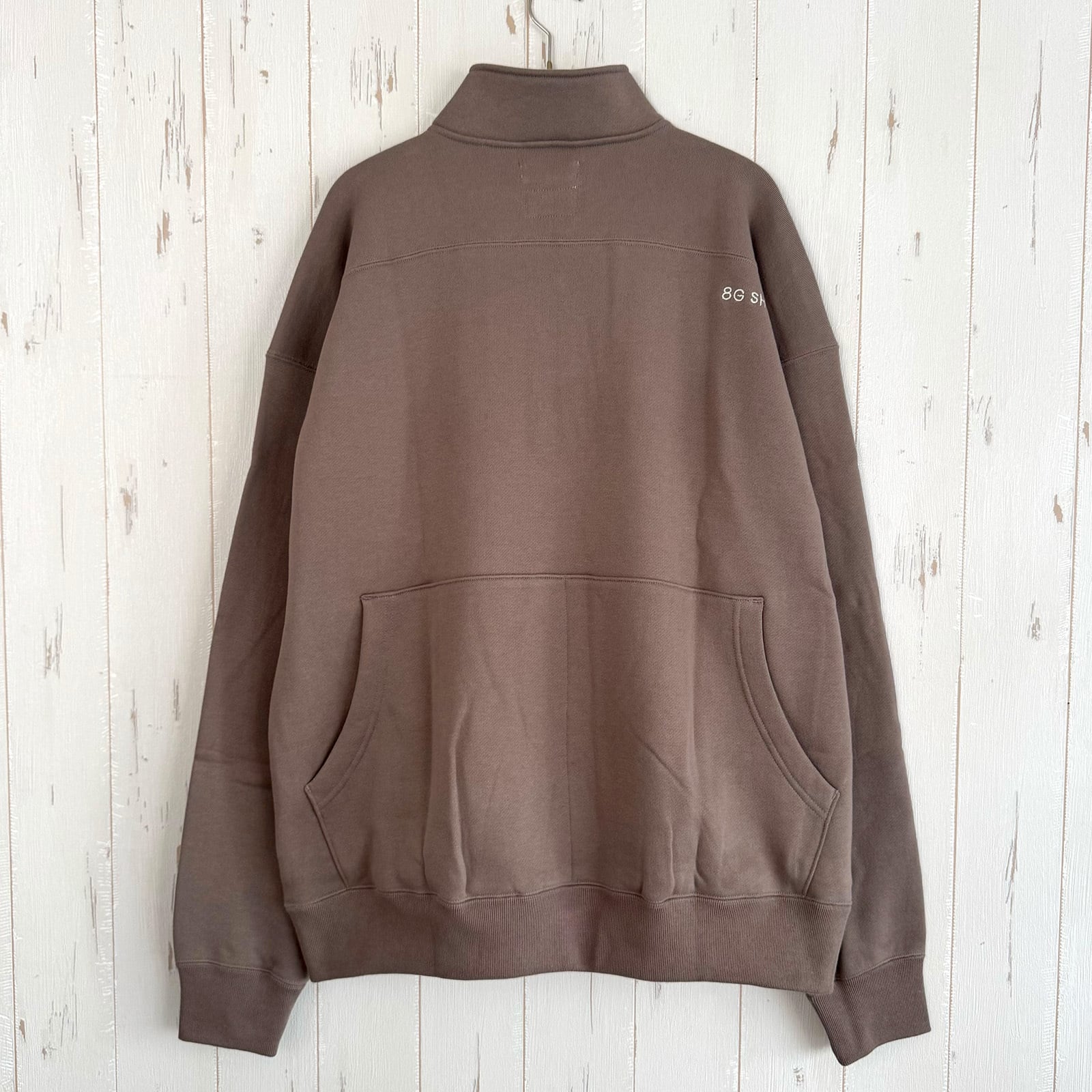 m*d様 8g shoot ZIP PULLOVER JACKET モカ 8g shoot ZIP PULLOVER JACKET モカ 8g shoot ZIP PULLOVER
