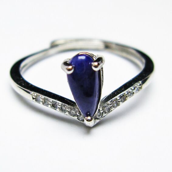 スギライト 指輪 リング フリーサイズ 14号 調整可能 一点物 [M便 1/20] 115-5313