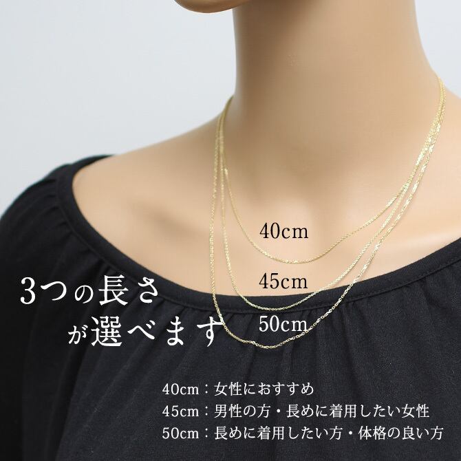 チェーン ゴールドネックレス ハワイアンジュエリー 14K 14金CB30-Y