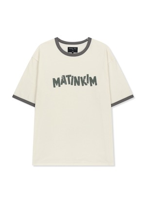 [Matin Kim] MATIN LOGO RINGER TOP FOR MEN IN CREAM 正規品 韓国ブランド 韓国通販 韓国代行 韓国ファッション マーティンキム matinkim 日本 店舗