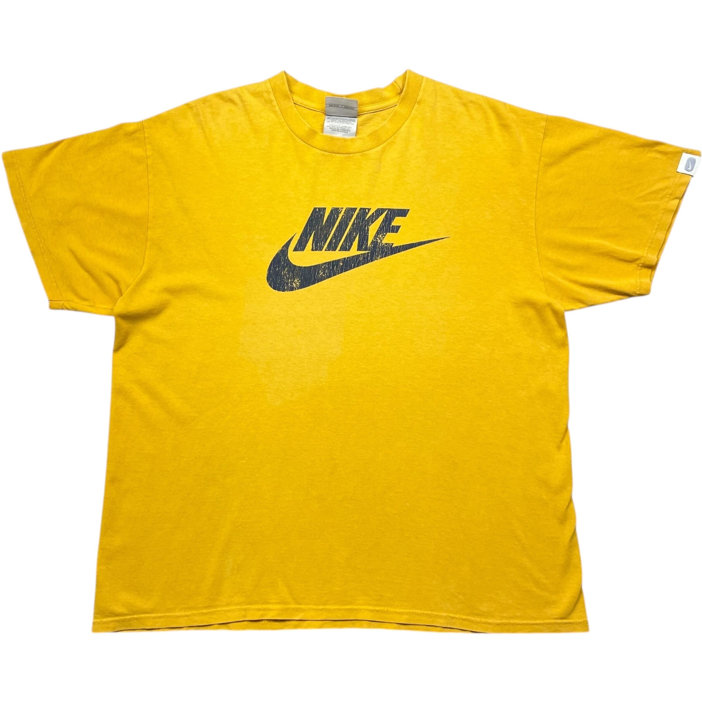 《M》 NIKE ナイキ Tシャツ プリントロゴ イエロー no.8013