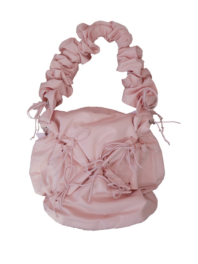 pinch ribbon bag -pink-
