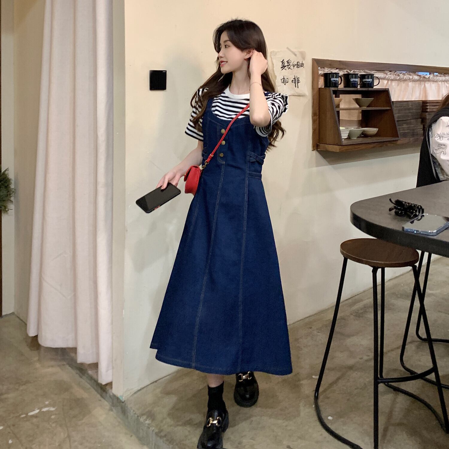 デニムサロペットワンピース Kanebni Ma