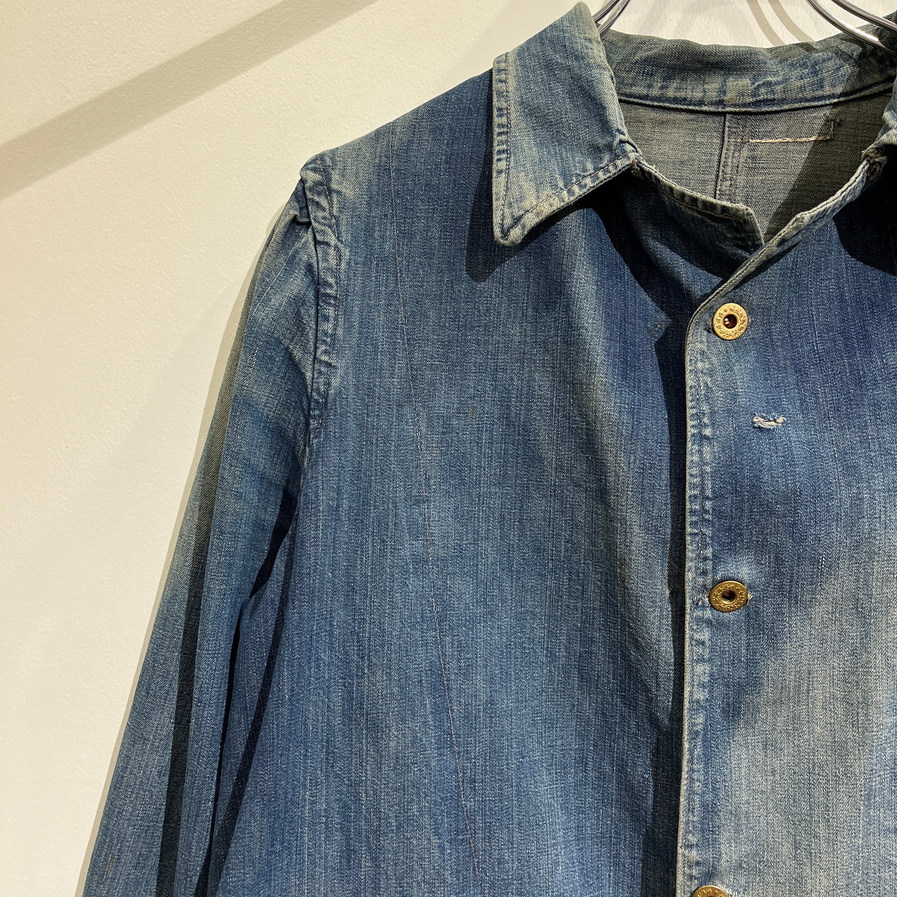 20s 3Pockets Denim Coverall 20年代 3ポケット デニム カバーオール