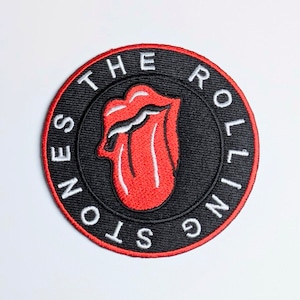 送料無料! ★刺繍アイロンワッペン★【 The Rolling Stones ( ローリングストーンズ )】 〚アメリカン雑貨 アメトイ〛