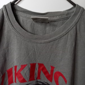 COMFORT COLORS　クルーネック　プリントT　スポーツ　グレー　M