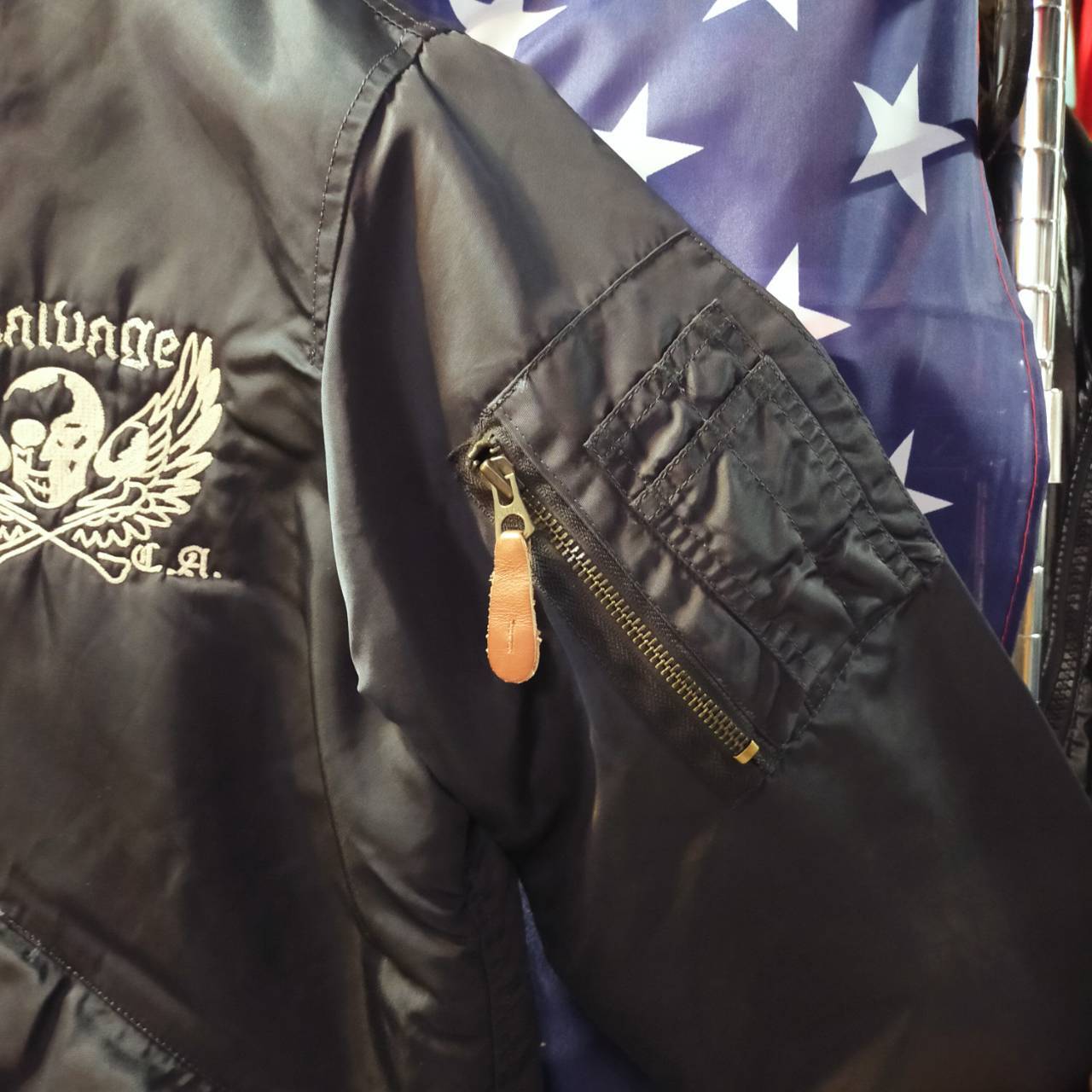 Salvage サルベージ MA-1 M サイズ フライト ジャケット ALPHA