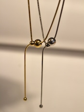 2way ball long necklace