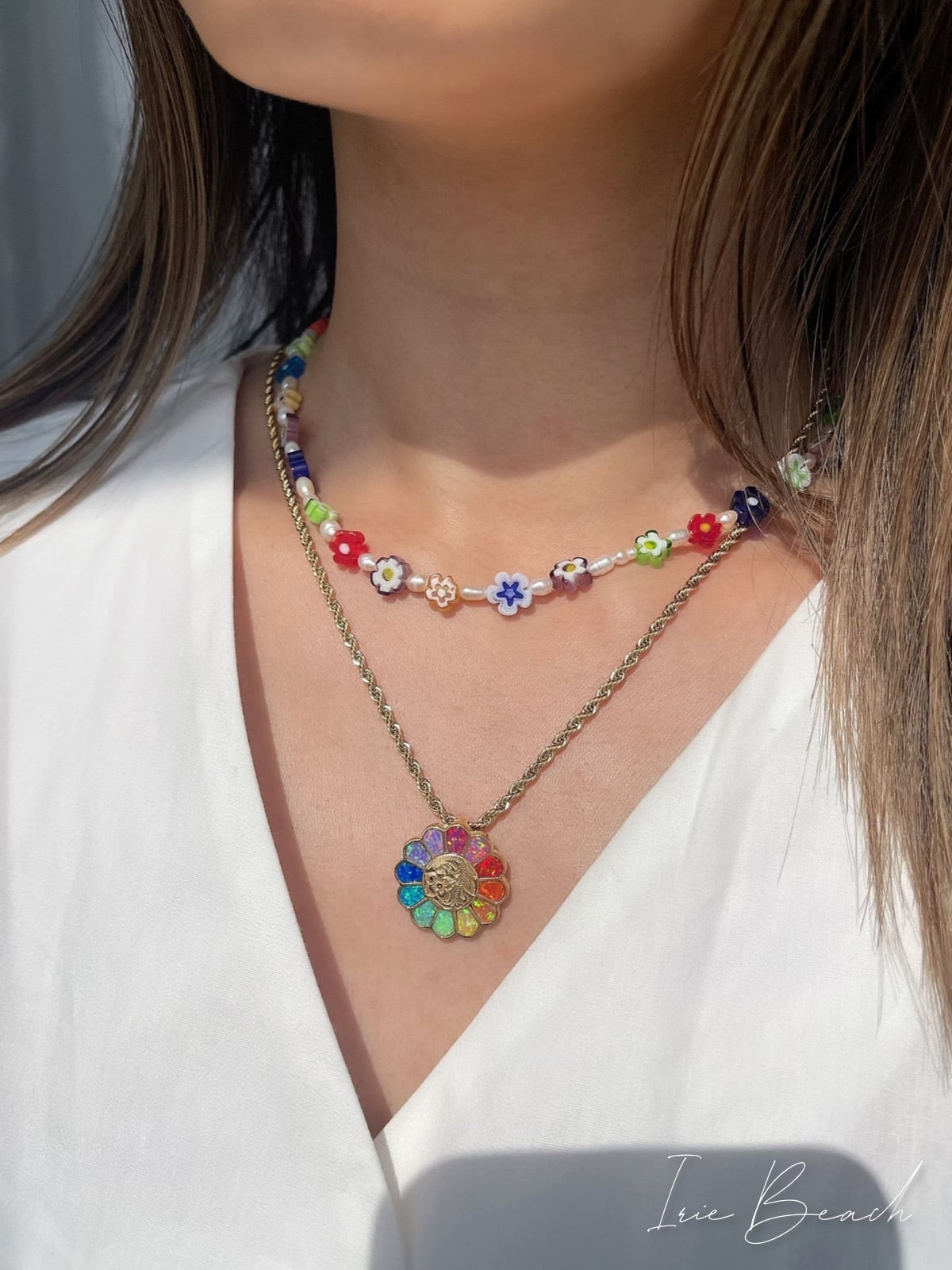 Flower opal necklace | IRIEBEACH