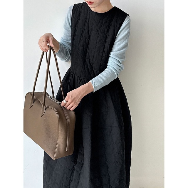 back ribbon quilted dress 10888