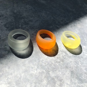 mat clear ring (#Clear,#Orange,#Yellow)