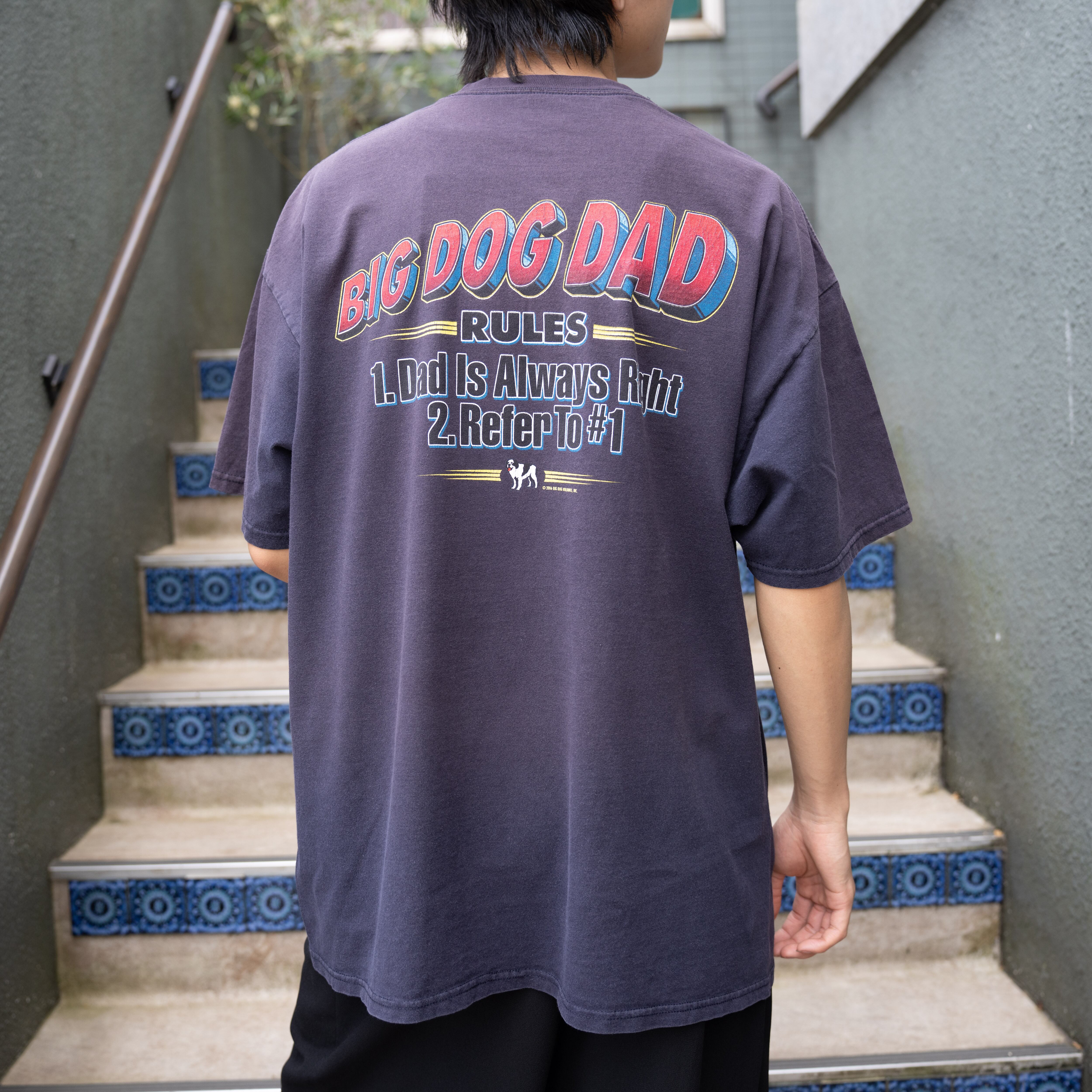 USA VINTAGE BIG DOGS DOGS PRINT DESIGN T SHIRT/アメリカ古着わんこ ...