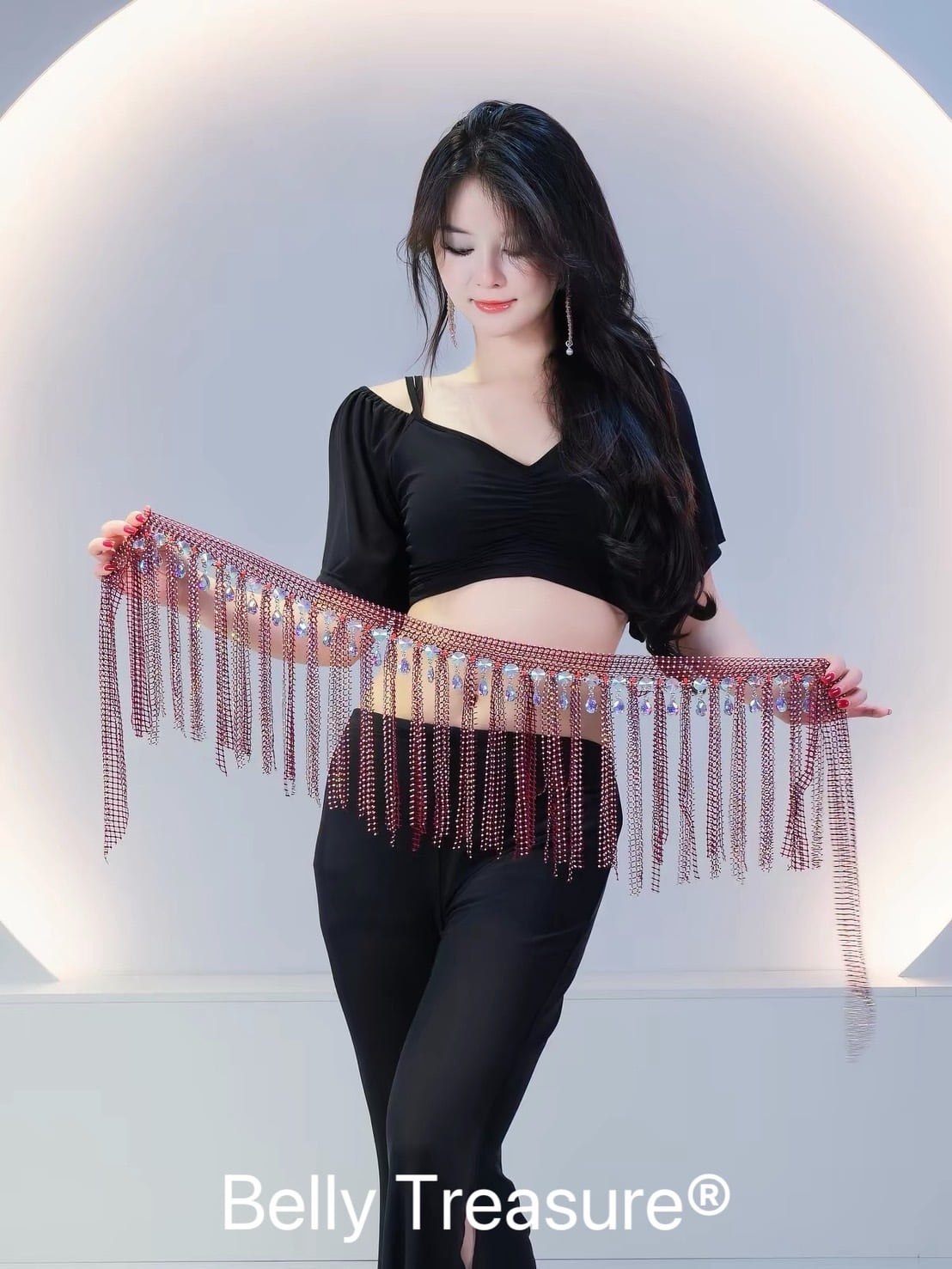 ベリーダンス ヒップスカーフ 4カラー BQ YL062 202609 | Belly