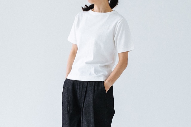 16/-USAコットン 製品染め  セットインBASIC TEE