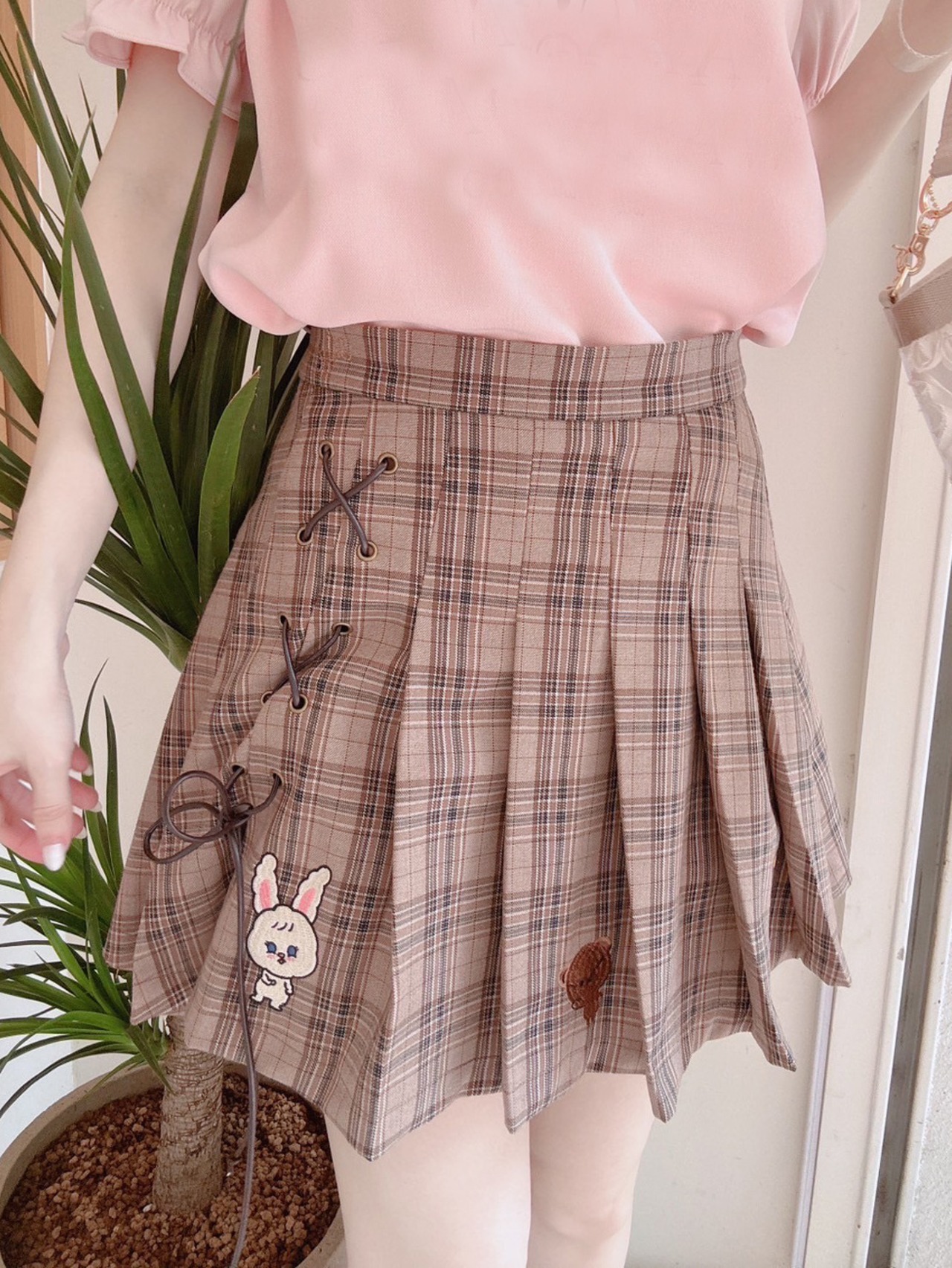 Mekooo×HiHeyHooo!!! 可愛いが止まらない！チェックプリーツキュロットSK - 7