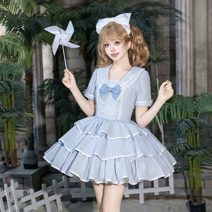 クラロリ セーラー メイド服 ｜ミニワンピ4点セット コンカフェ衣装
