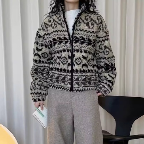 ジャガードボアジャケット ・20641