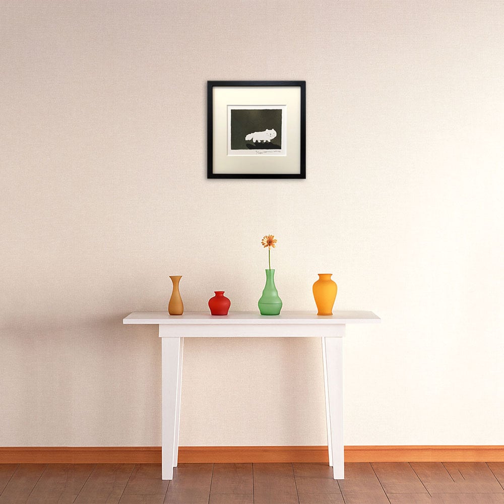 ももろ「三匹の猫」原画（直筆絵画・直筆サイン入り・額装入り） 第92