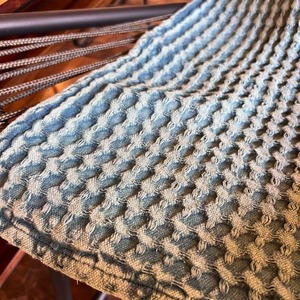 ワッフルサーマル マルチカバー　全3色　ブルー　グリーン　ベージュ　90×130cm　ナチュラル　ワッフル織り　マルチカバー　ソファカバー　ベッドカバー