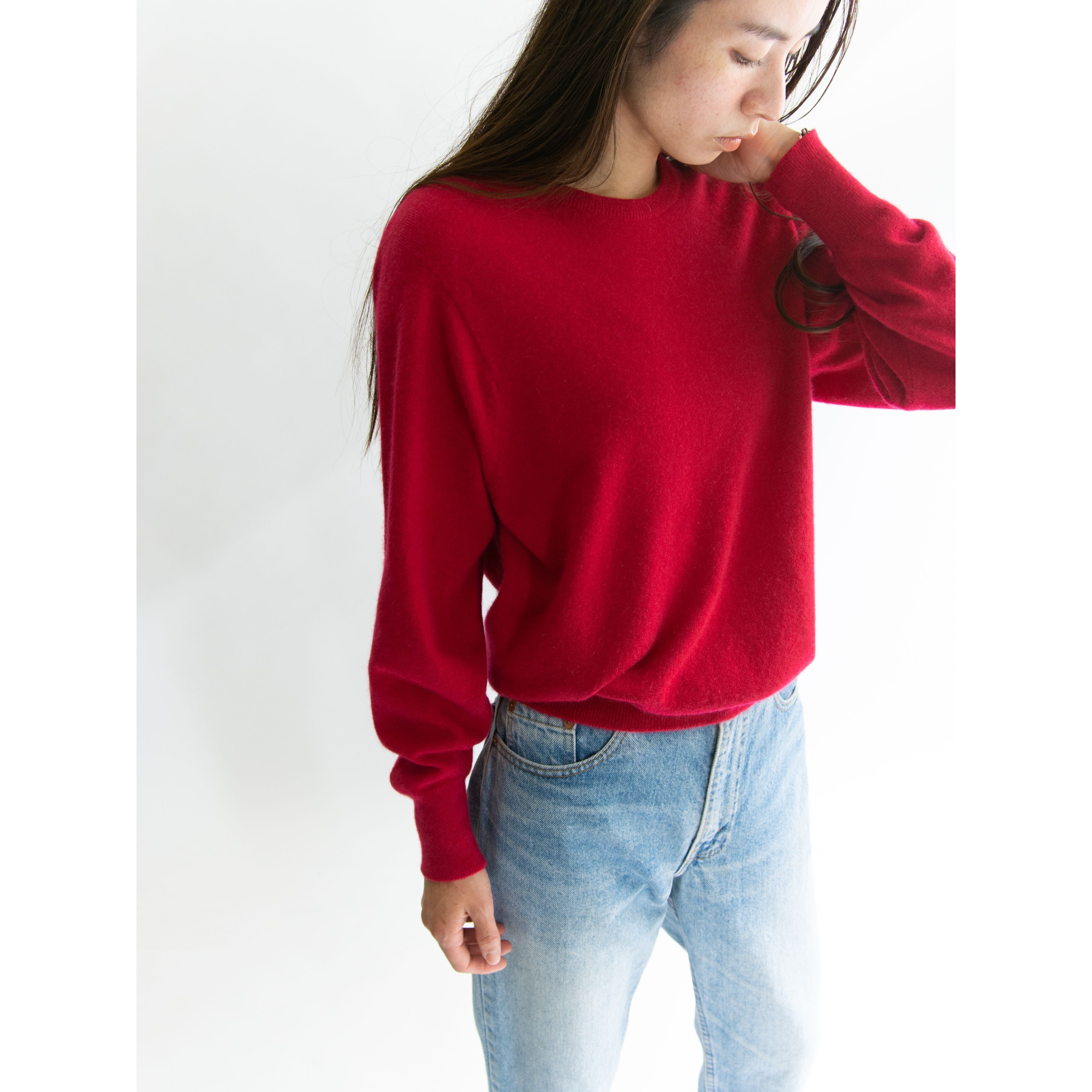 【Scott & Charters】Made in Scotland 100% pure cashmere crewneck sweater（スコットアンドチャーターズ スコットランド製 クルーネックカシミヤニット セーター）10d