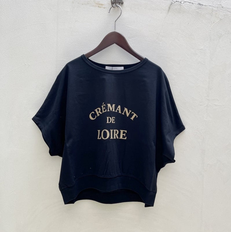 QTUME /クチューム ロゴプリント ドルマンスリーブ Tシャツ 612-25216