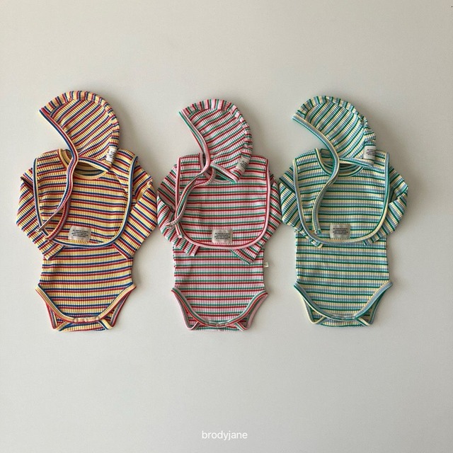 brodyjane［取寄］multy stripe setup / rompers 26spring