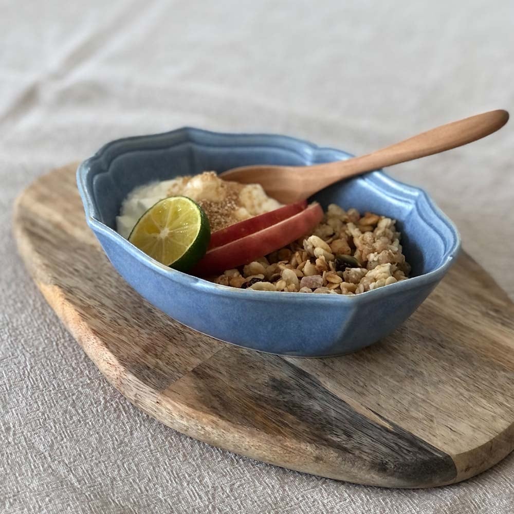 11730 TOJIKITONYA【Carbel（カーベル）】オーバルボウル：ブルー